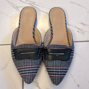 J. Crew tweed mules size 6